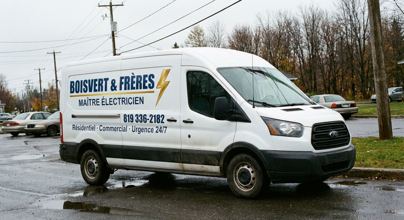 Camion de service Boisvert & Frères Électrique